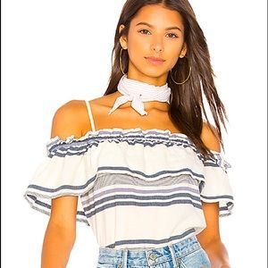 Splendid Traveler Off The Shoulder Top Sz L